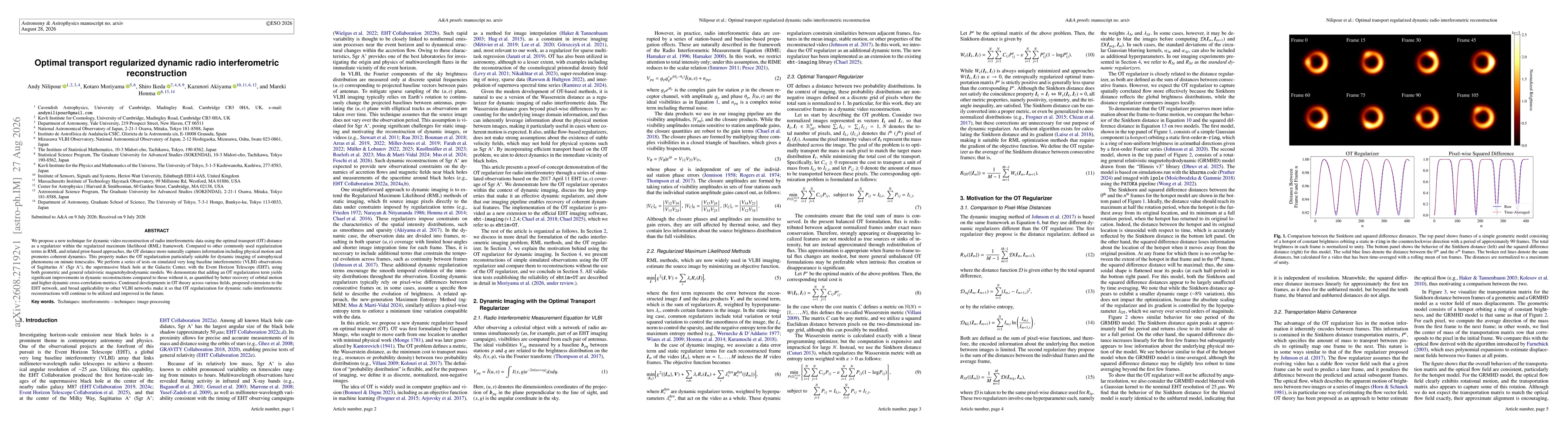 Thumbnail for Optimal transport regularized dynamic radio interferometric reconstruction