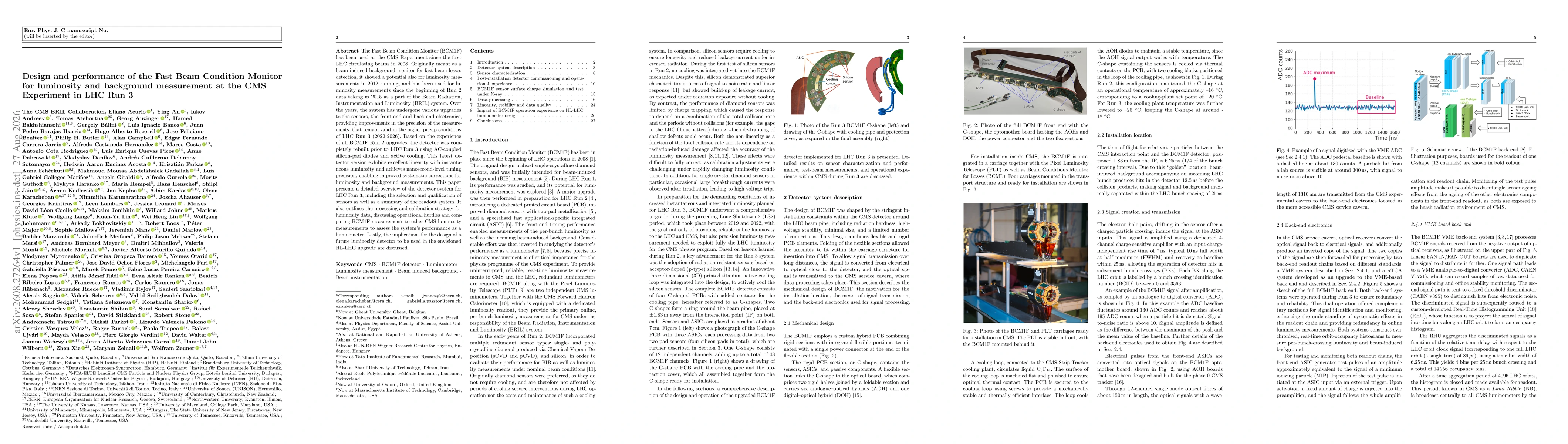 Thumbnail for Design and performance of the Fast Beam Condition Monitor for luminosity and background measurement at the CMS Experiment in LHC Run 3