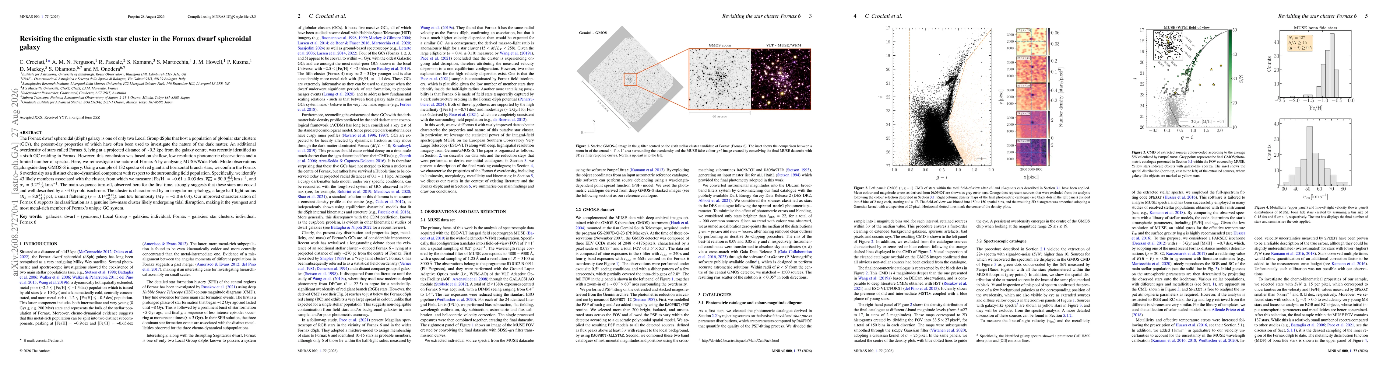 Thumbnail for Revisiting the enigmatic sixth star cluster in the Fornax dwarf spheroidal galaxy