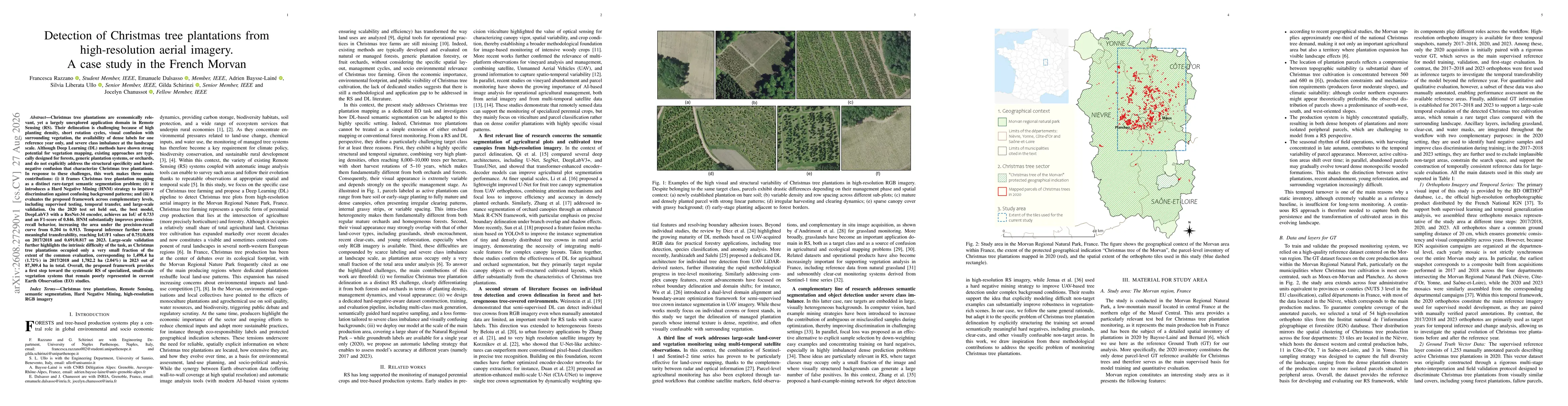 Thumbnail for Detection of Christmas tree plantations from high-resolution aerial imagery. A case study in the French Morvan