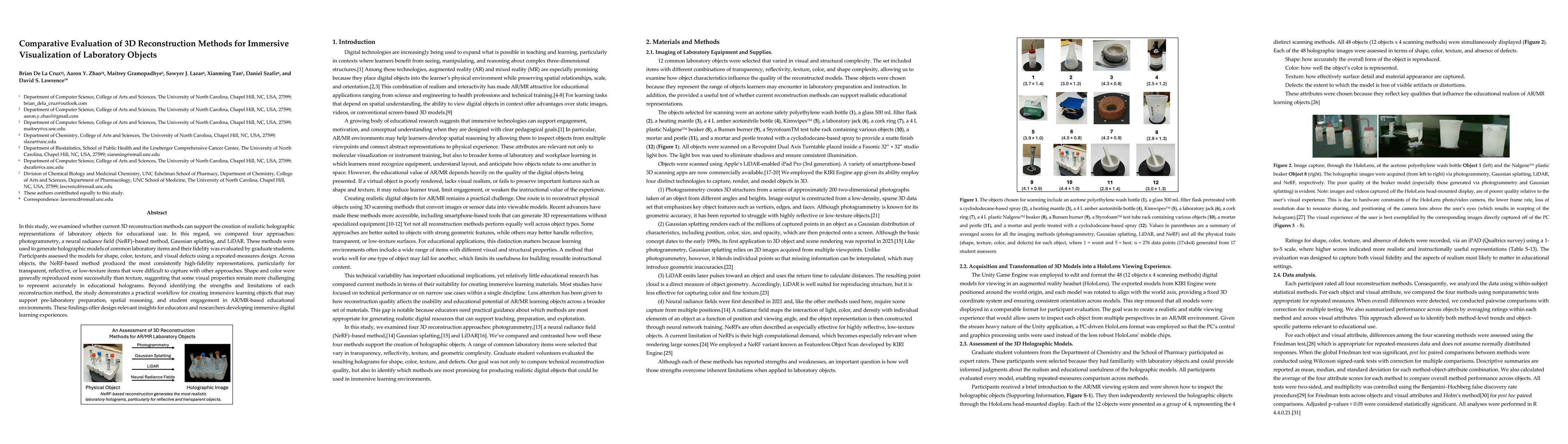 Thumbnail for Comparative Evaluation of 3D Reconstruction Methods for Immersive Visualization of Laboratory Objects