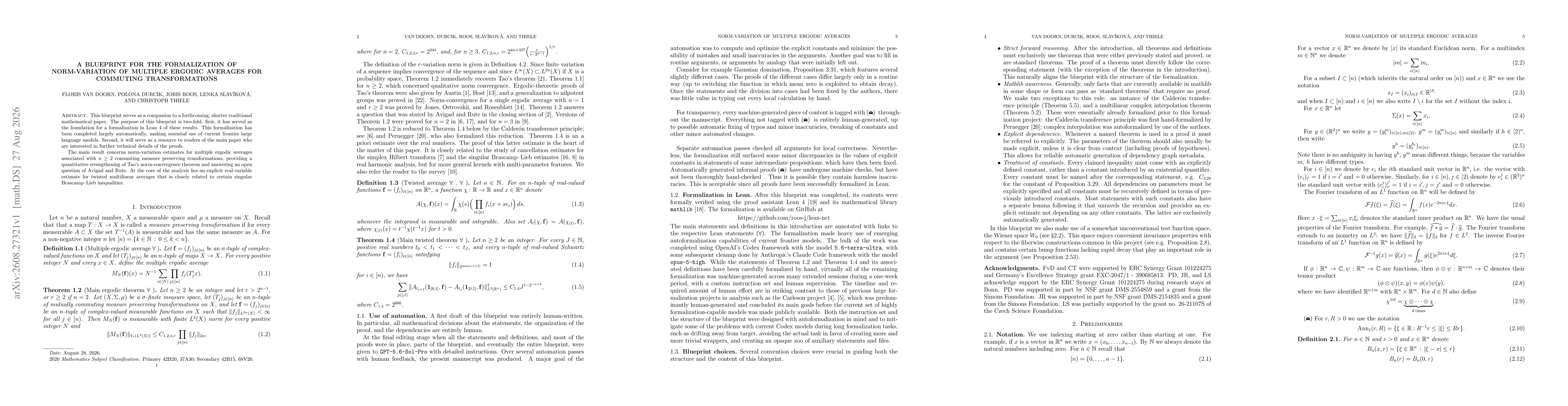 Thumbnail for A blueprint for the formalization of norm-variation of multiple ergodic averages for commuting transformations