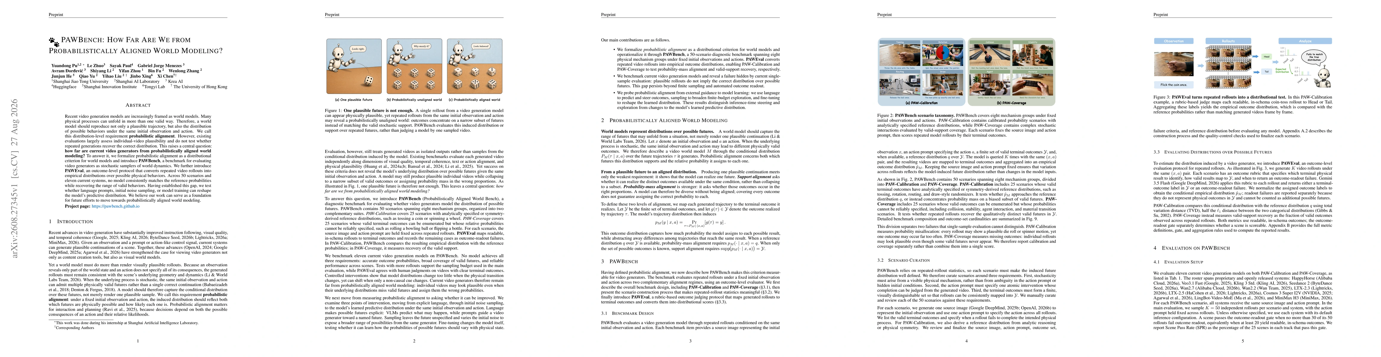 Thumbnail for PAWBench: How Far Are We from Probabilistically Aligned World Modeling?
