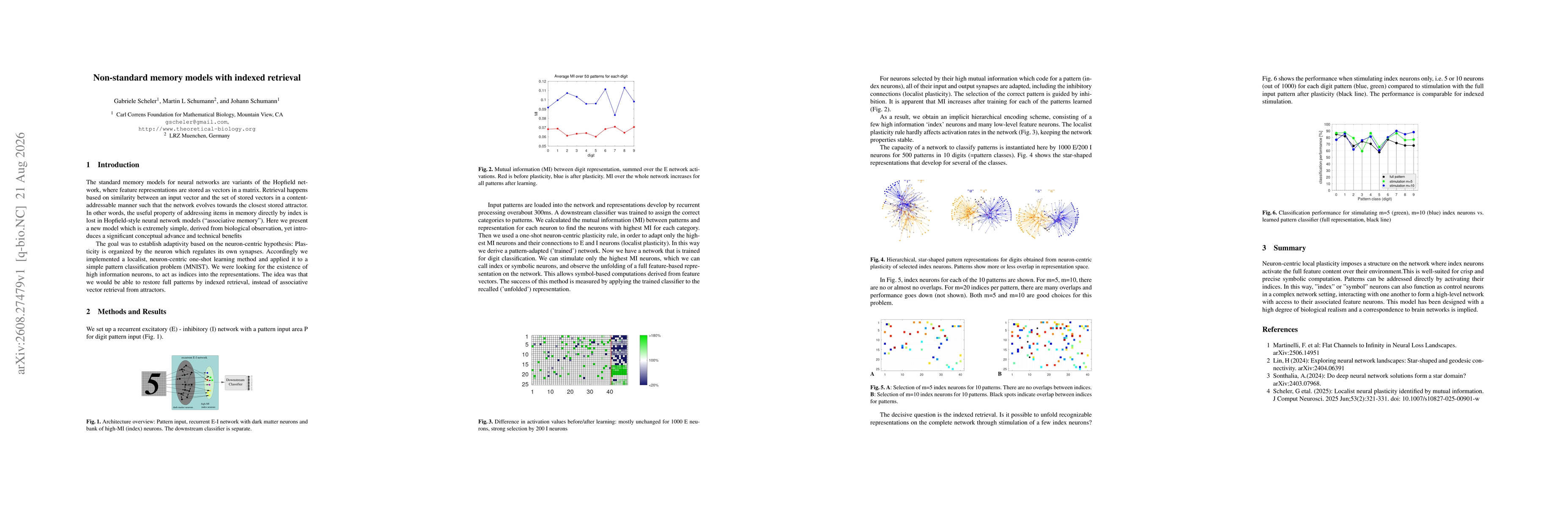 Thumbnail for Non-standard memory models with indexed retrieval