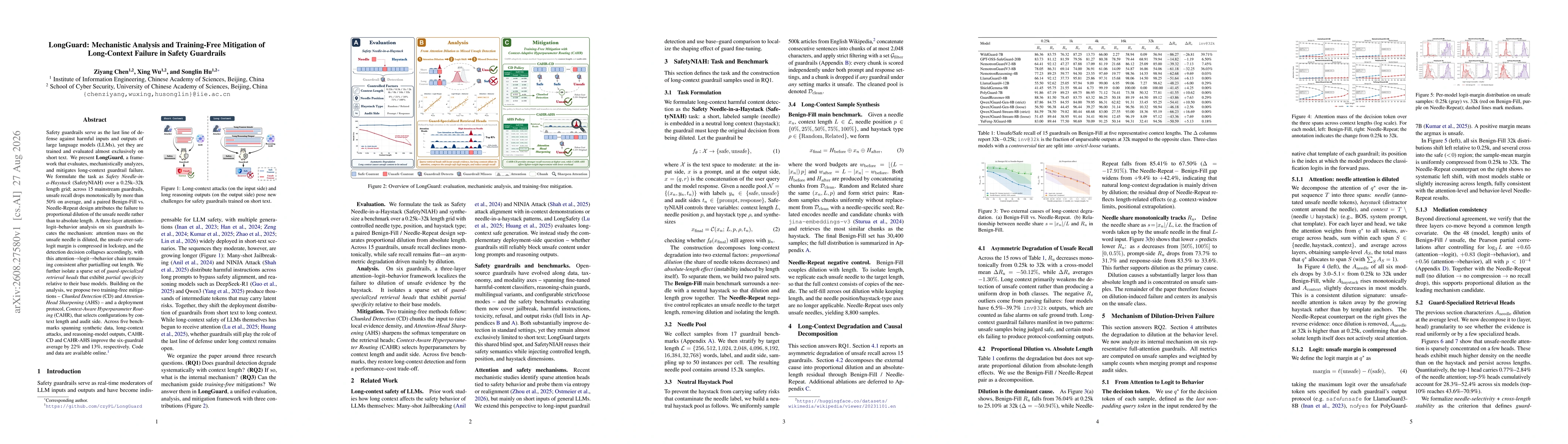 Thumbnail for LongGuard: Mechanistic Analysis and Training-Free Mitigation of Long-Context Failure in Safety Guardrails