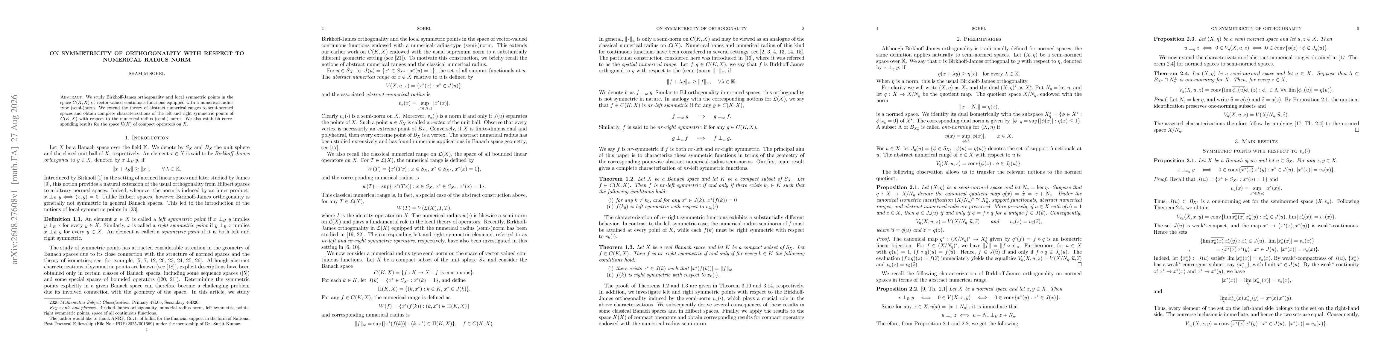 Thumbnail for On symmetricity of orthogonality with respect to numerical radius norm