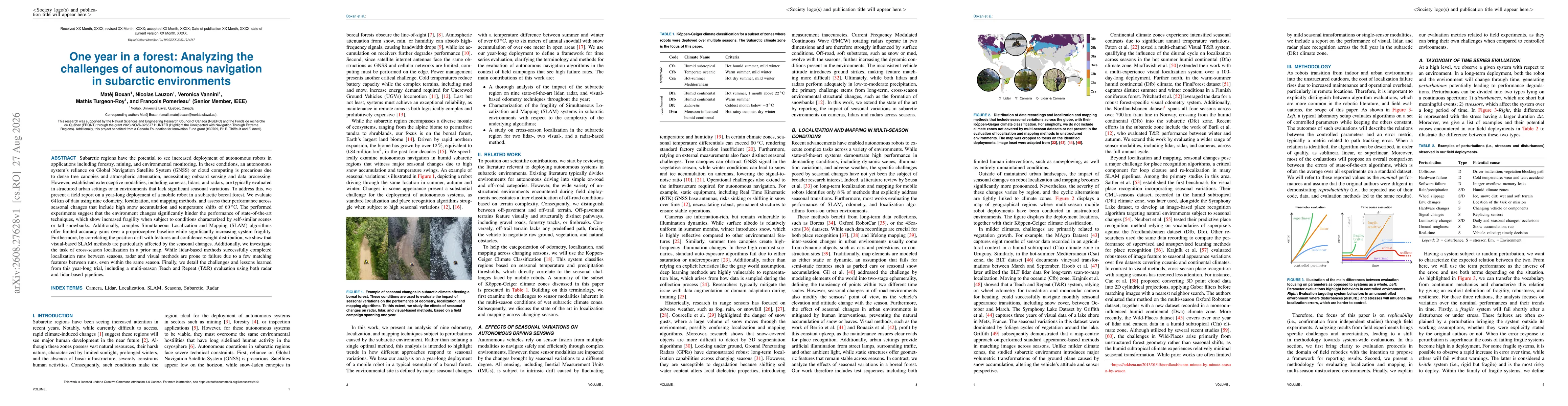 Thumbnail for One year in a forest: Analyzing the challenges of autonomous navigation in subarctic environments