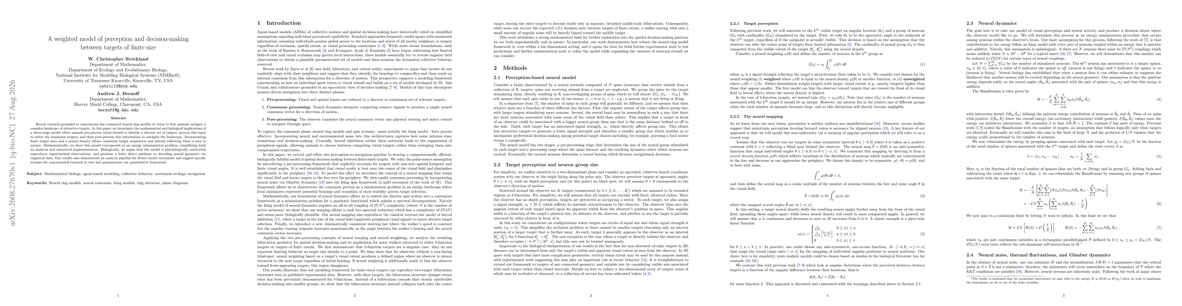 Thumbnail for A weighted model of perception and decision-making between targets of finite size
