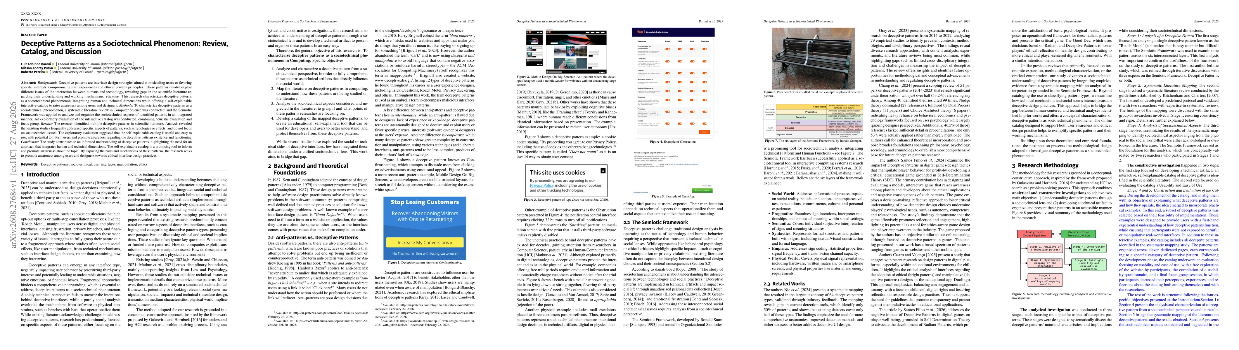 Thumbnail for Deceptive Patterns as a Sociotechnical Phenomenon: Review, Catalog, and Discussion