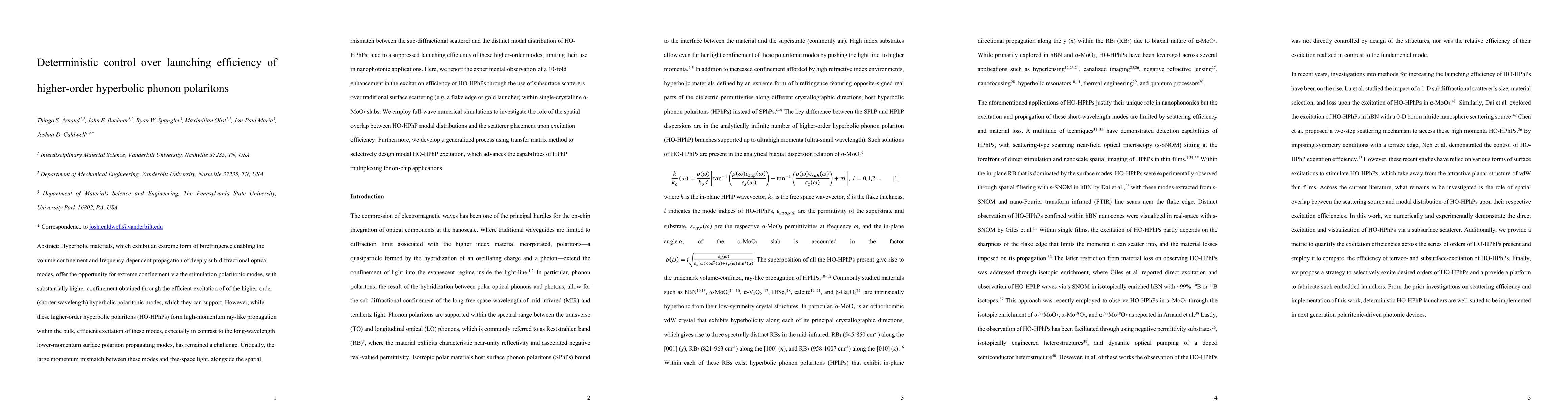 Thumbnail for Deterministic control over launching efficiency of higher-order hyperbolic phonon polaritons