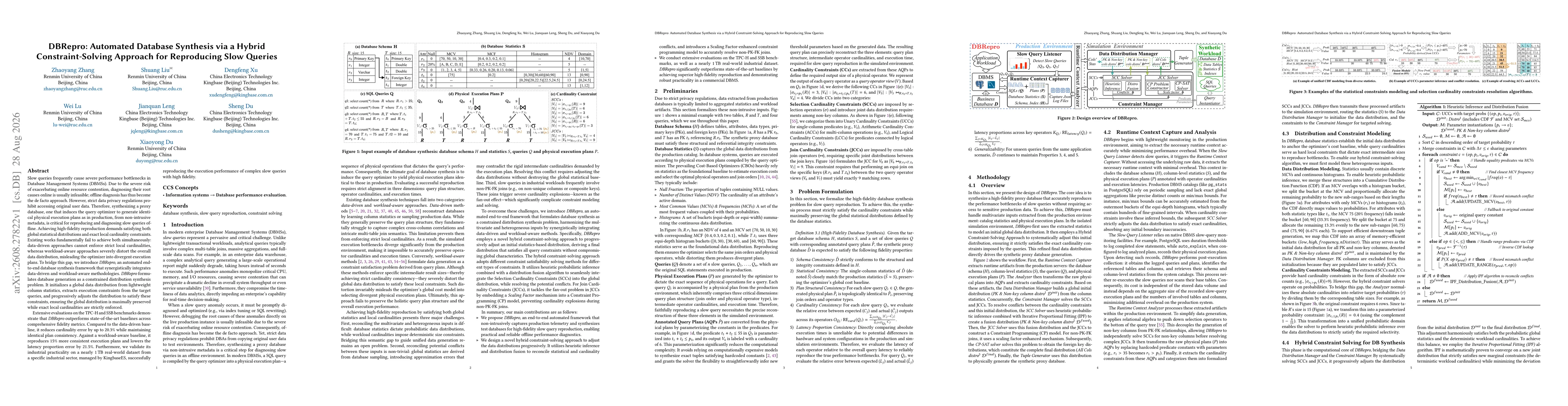 Thumbnail for DBRepro: Automated Database Synthesis via a Hybrid Constraint-Solving Approach for Reproducing Slow Queries