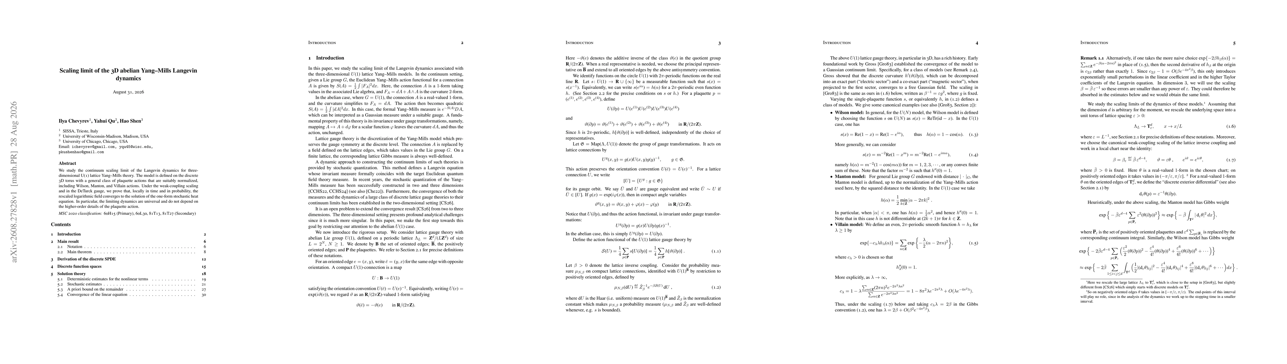 Thumbnail for Scaling limit of the 3D abelian Yang--Mills Langevin dynamics
