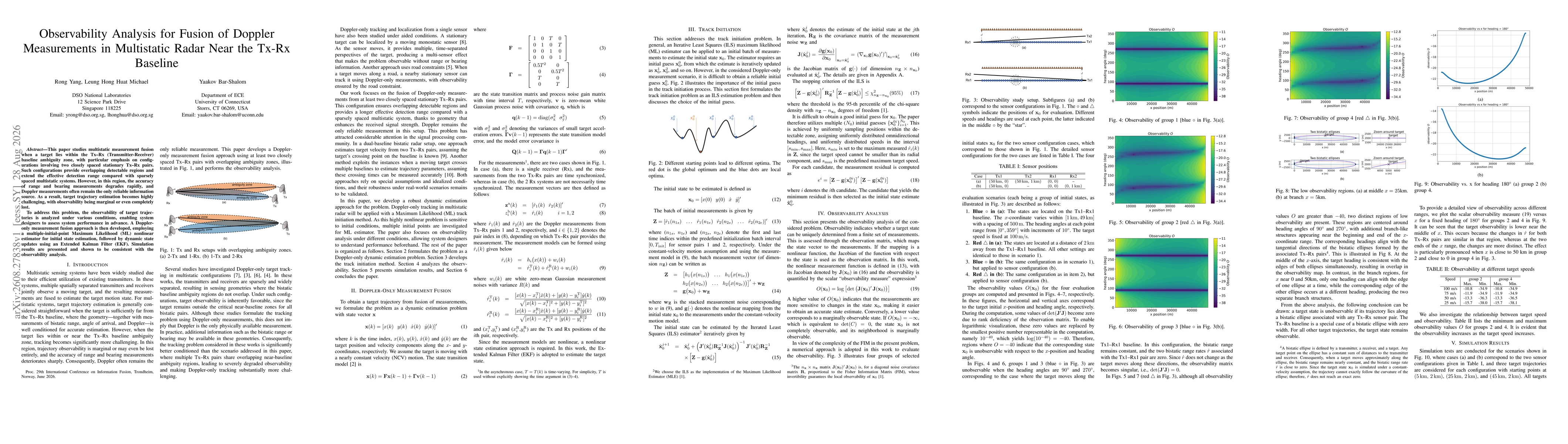 Thumbnail for Observability Analysis for Fusion of Doppler Measurements in Multistatic Radar Near the Tx-Rx Baseline