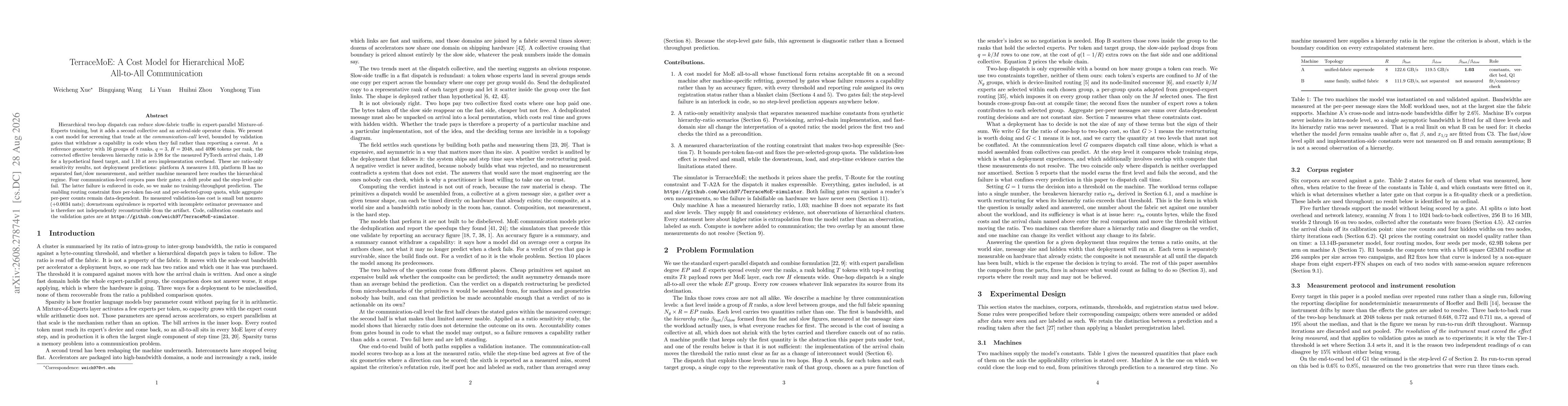 Thumbnail for TerraceMoE: A Cost Model for Hierarchical MoE All-to-All Communication