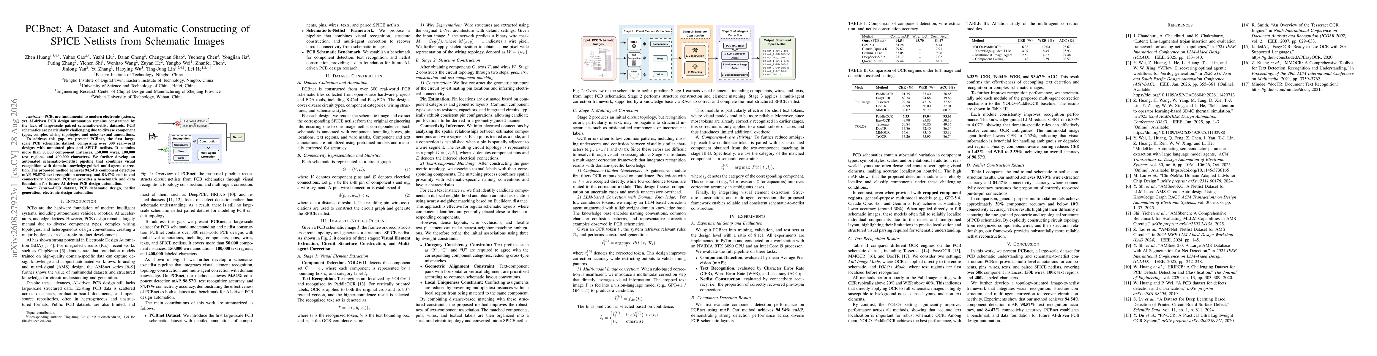 Thumbnail for PCBnet: A Dataset and Automatic Construction of SPICE Netlists from Schematic Images