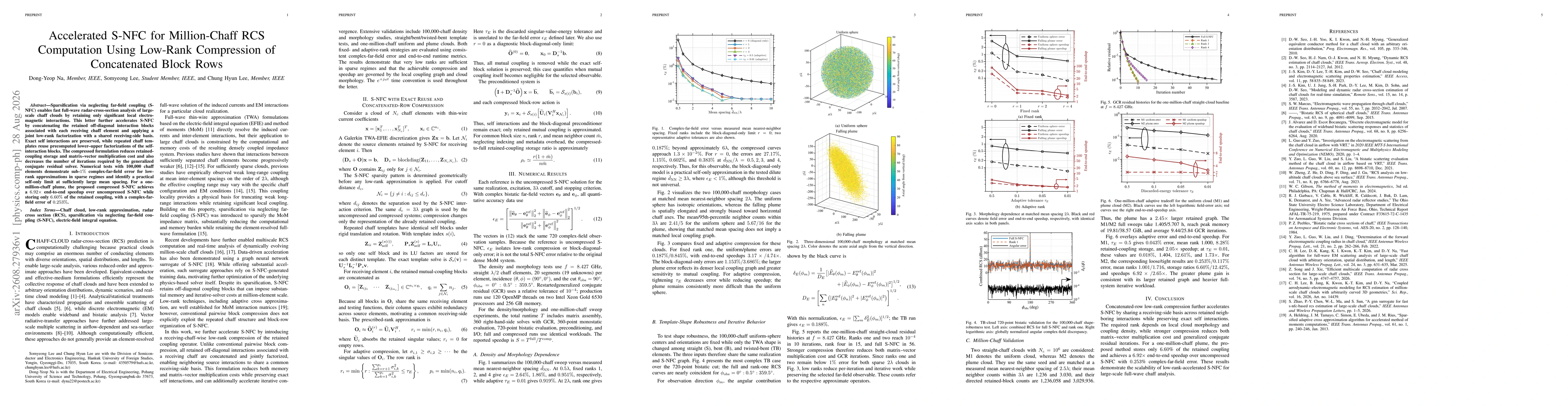 Thumbnail for Accelerated S-NFC for Million-Chaff RCS Computation Using Low-Rank Compression of Concatenated Block Rows