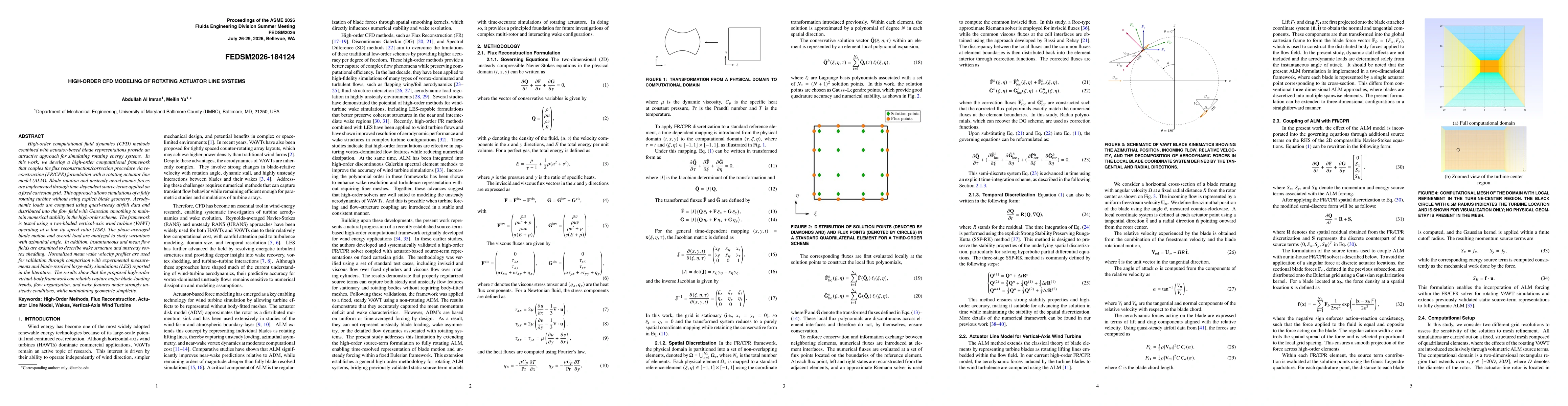 Thumbnail for High-Order CFD Modeling of Rotating Actuator Line Systems