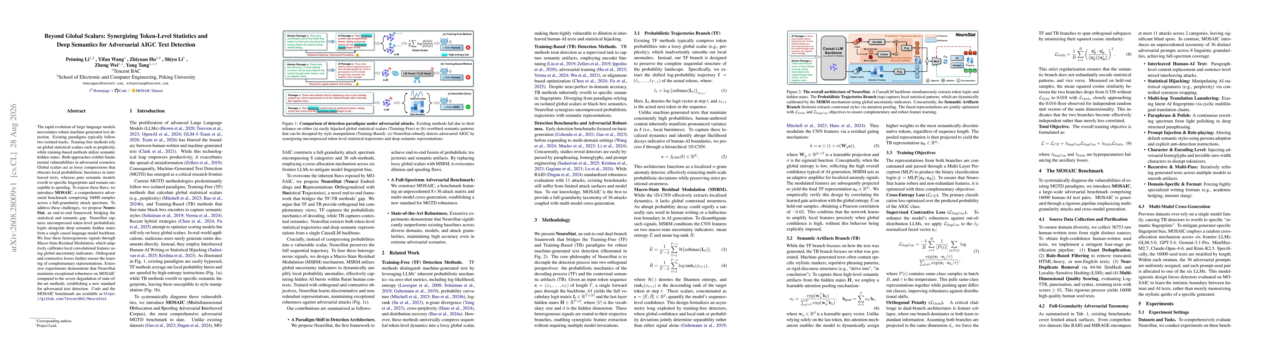 Thumbnail for Beyond Global Scalars: Synergizing Token-Level Statistics and Deep Semantics for Adversarial AIGC Text Detection