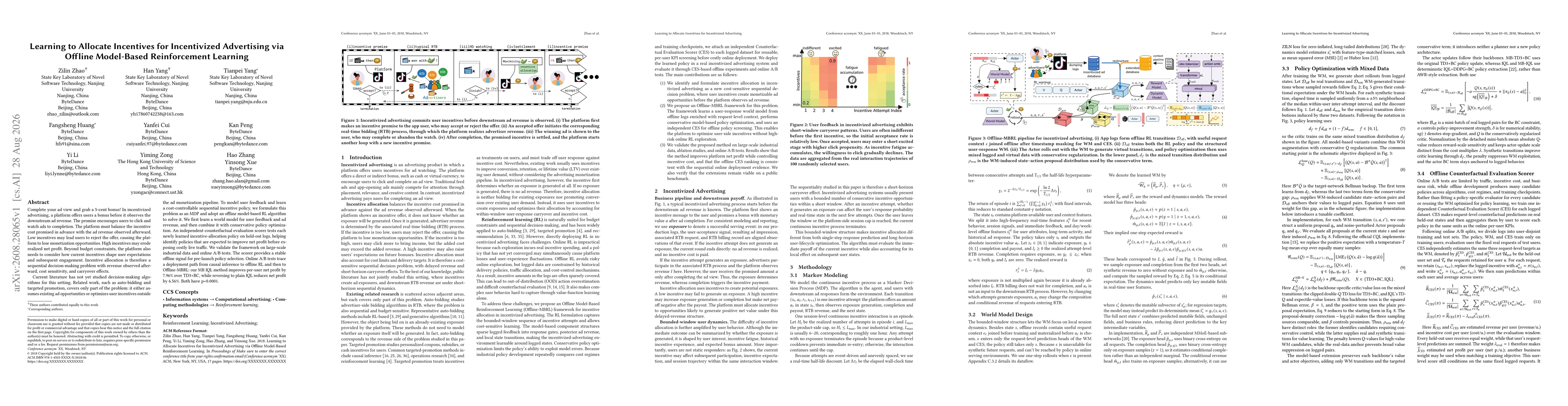 Thumbnail for Learning to Allocate Incentives for Incentivized Advertising via Offline Model-Based Reinforcement Learning