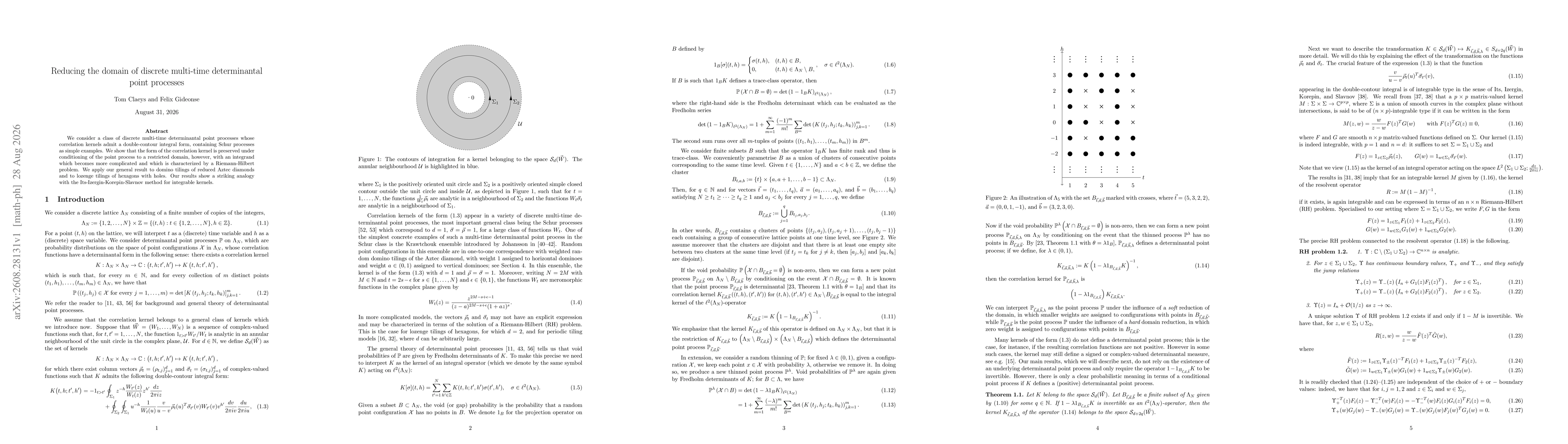 Thumbnail for Reducing the domain of discrete multi-time determinantal point processes