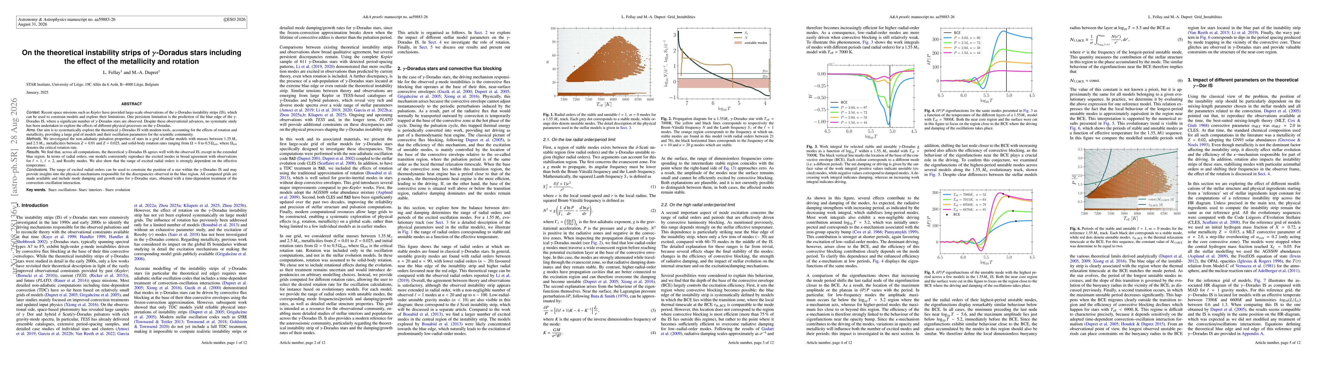 Thumbnail for On the theoretical instability strips of γ-Doradus stars including the effect of the metallicity and rotation