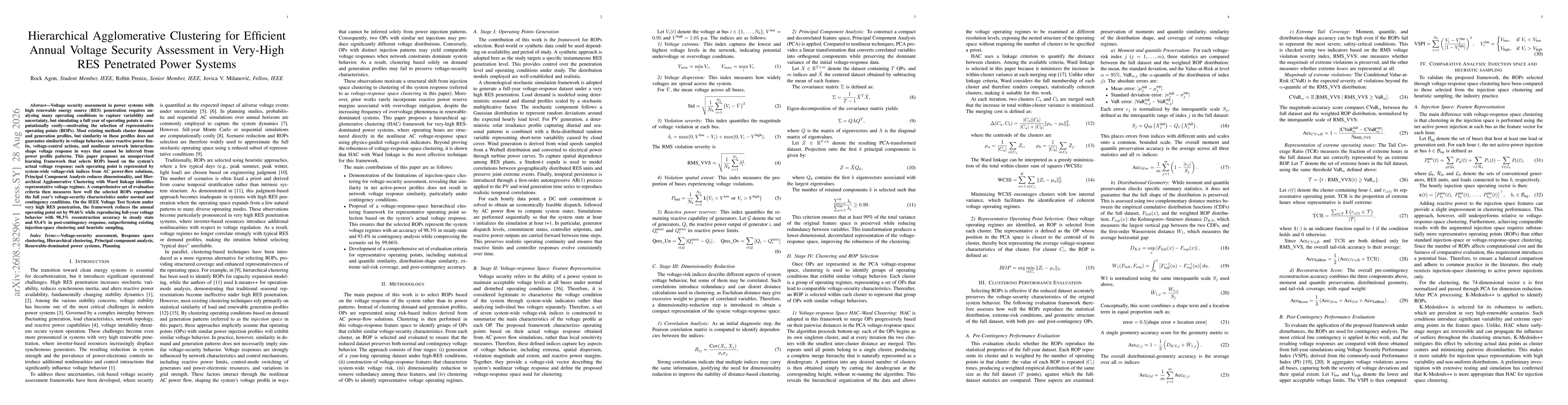 Thumbnail for Hierarchical Agglomerative Clustering for Efficient Annual Voltage Security Assessment in Very-High RES Penetrated Power Systems
