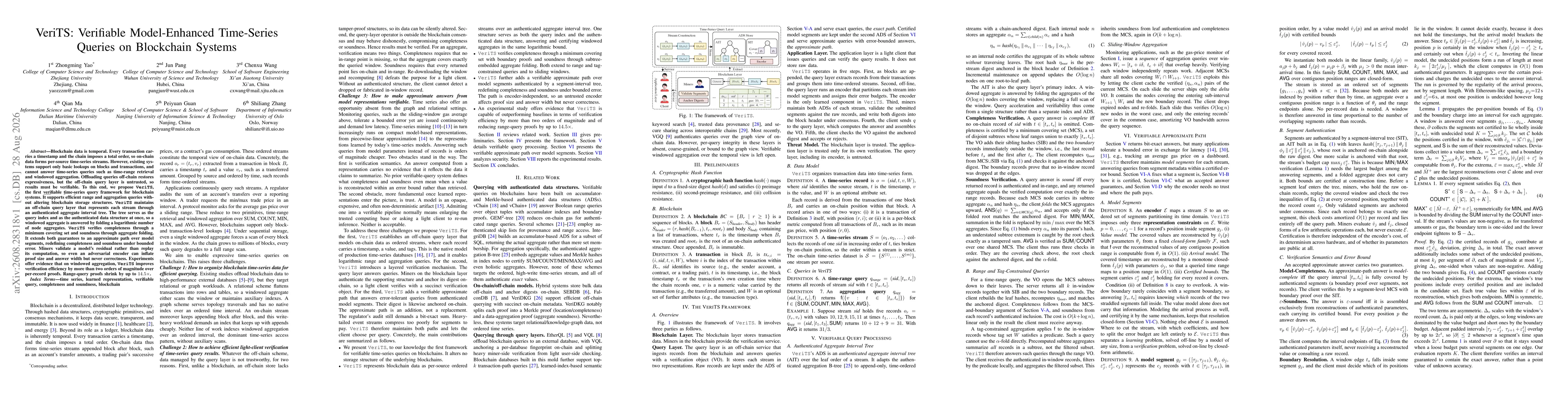 Thumbnail for VeriTS: Verifiable Model-Enhanced Time-Series Queries on Blockchain Systems