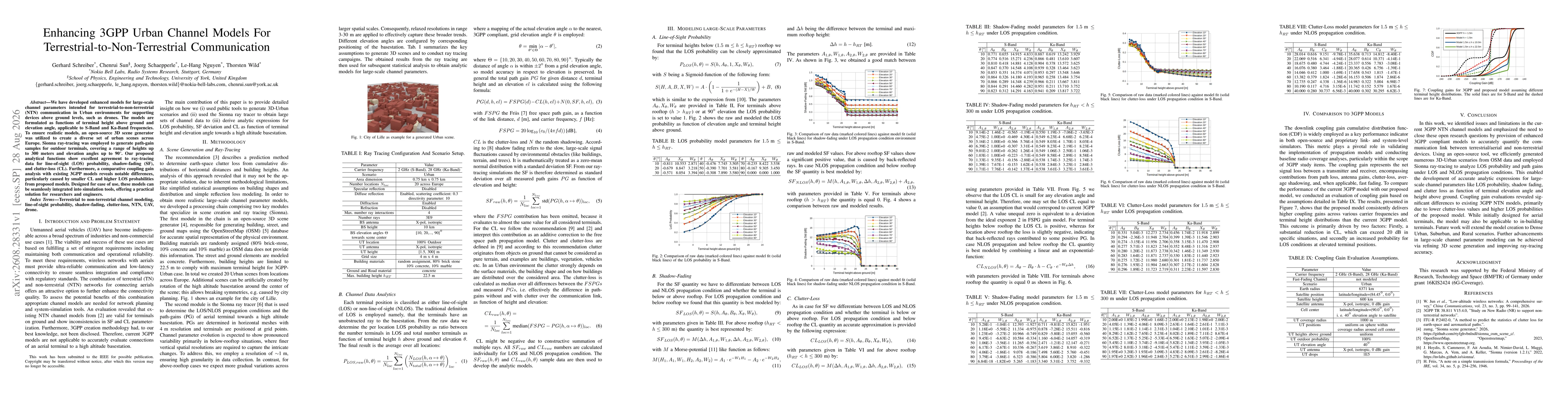 Thumbnail for Enhancing 3GPP Urban Channel Models For Terrestrial-to-Non-Terrestrial Communication