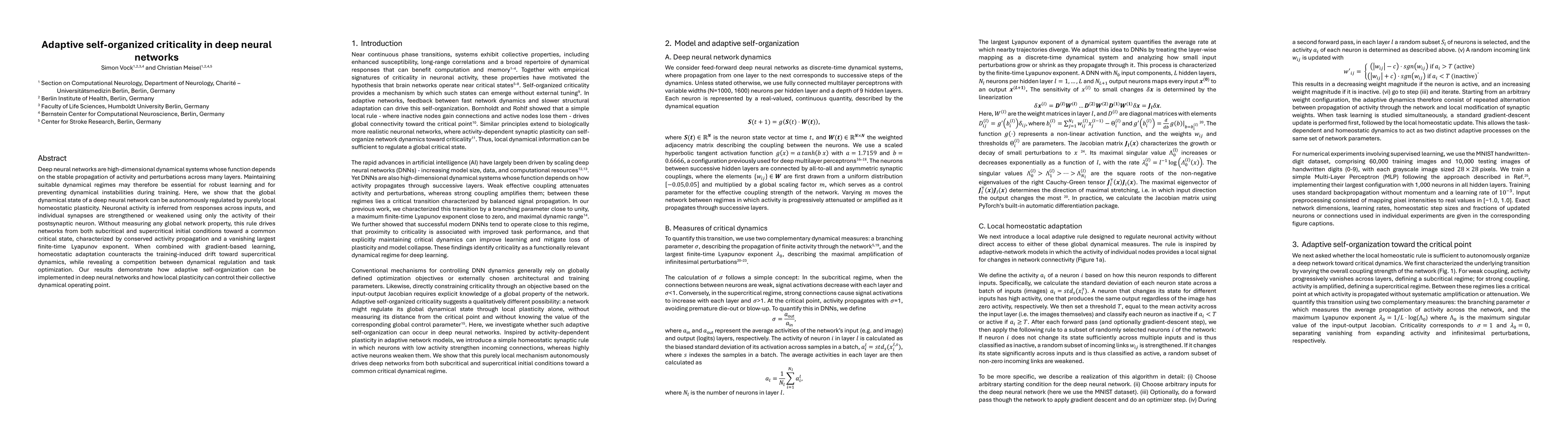 Thumbnail for Adaptive self-organized criticality in deep neural networks