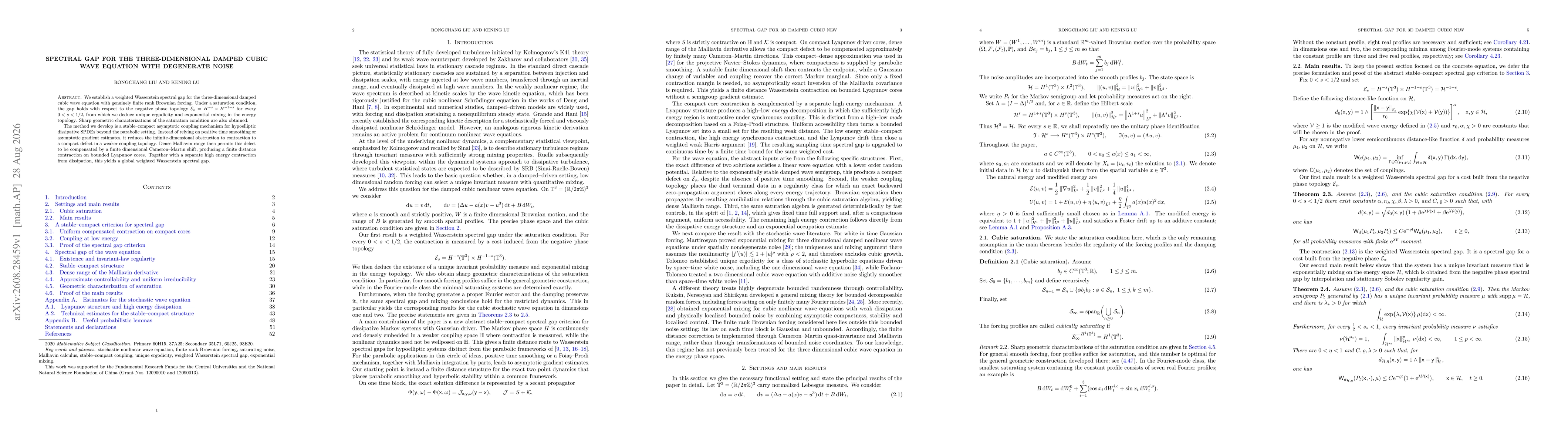 Thumbnail for Spectral gap for the three-dimensional damped cubic wave equation with degenerate noise