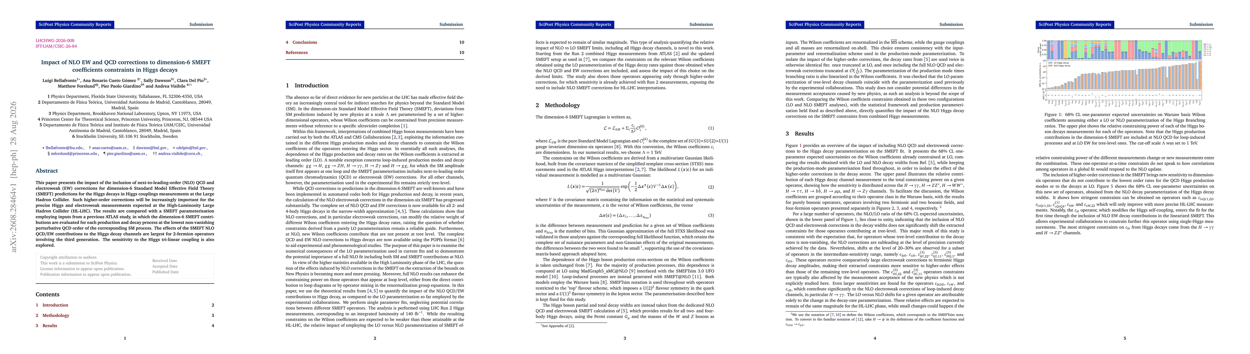 Thumbnail for Impact of NLO EW and QCD corrections to dimension-6 SMEFT coefficients constraints in Higgs decays