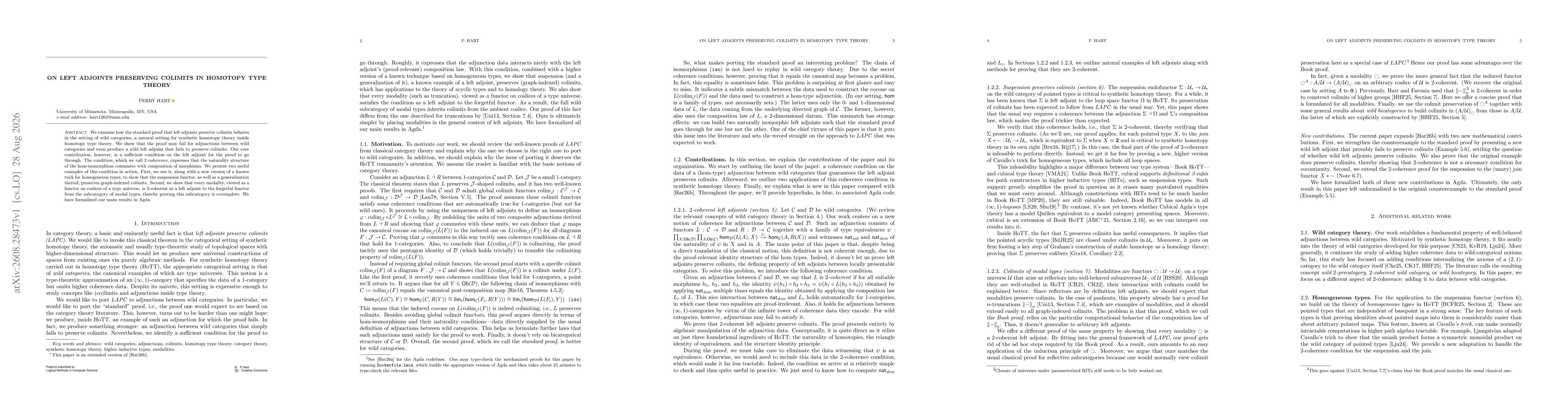 Thumbnail for On Left Adjoints Preserving Colimits in Homotopy Type Theory