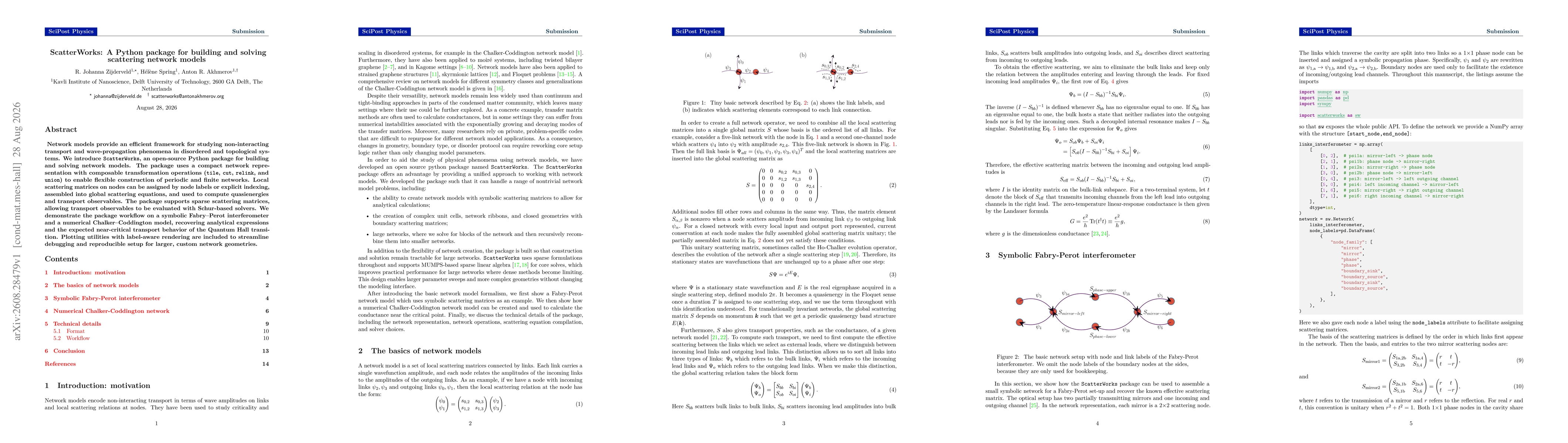 Thumbnail for ScatterWorks: A Python package for building and solving scattering network models