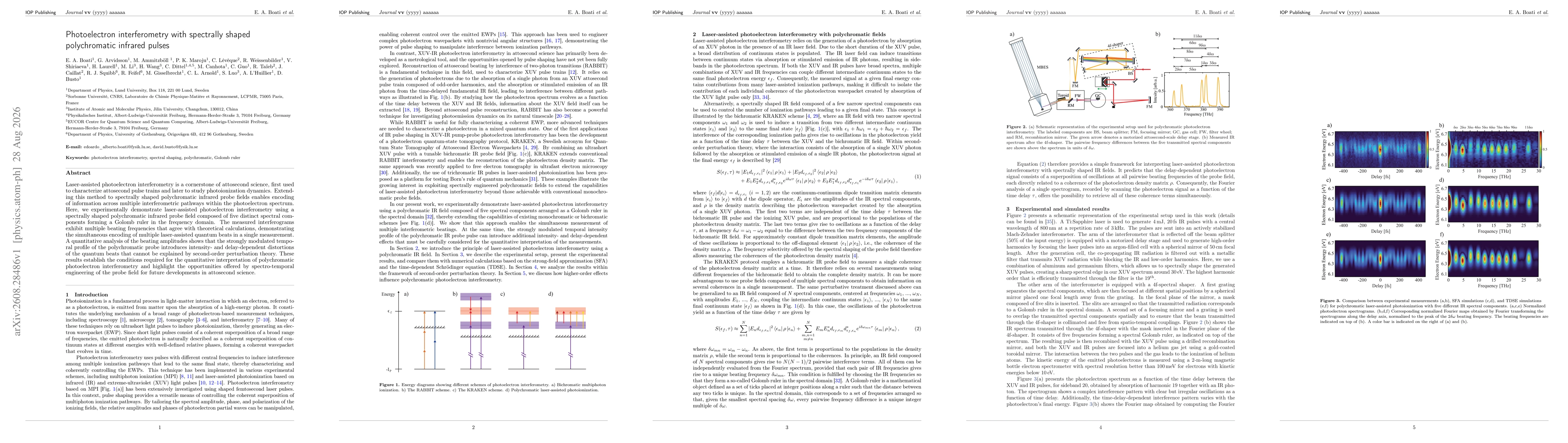 Thumbnail for Photoelectron interferometry with spectrally shaped polychromatic infrared pulses