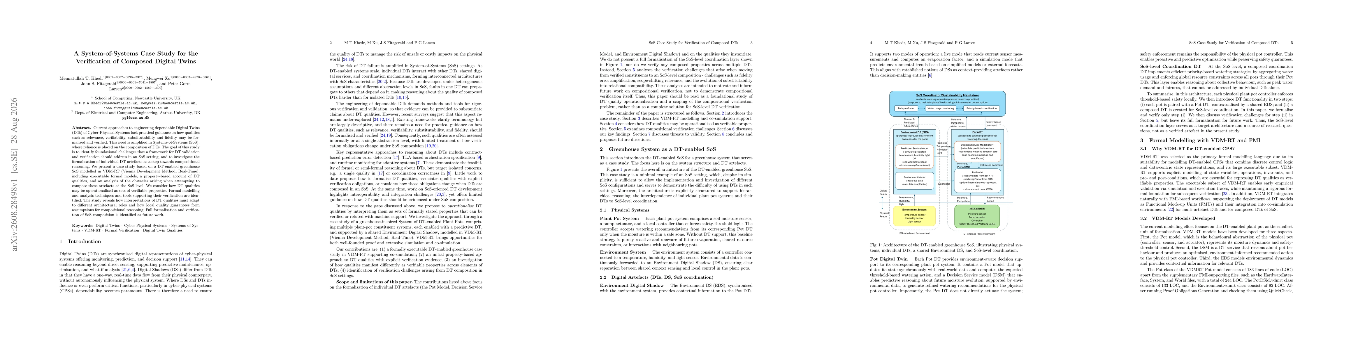 Thumbnail for A System-of-Systems Case Study for the Verification of Composed Digital Twins