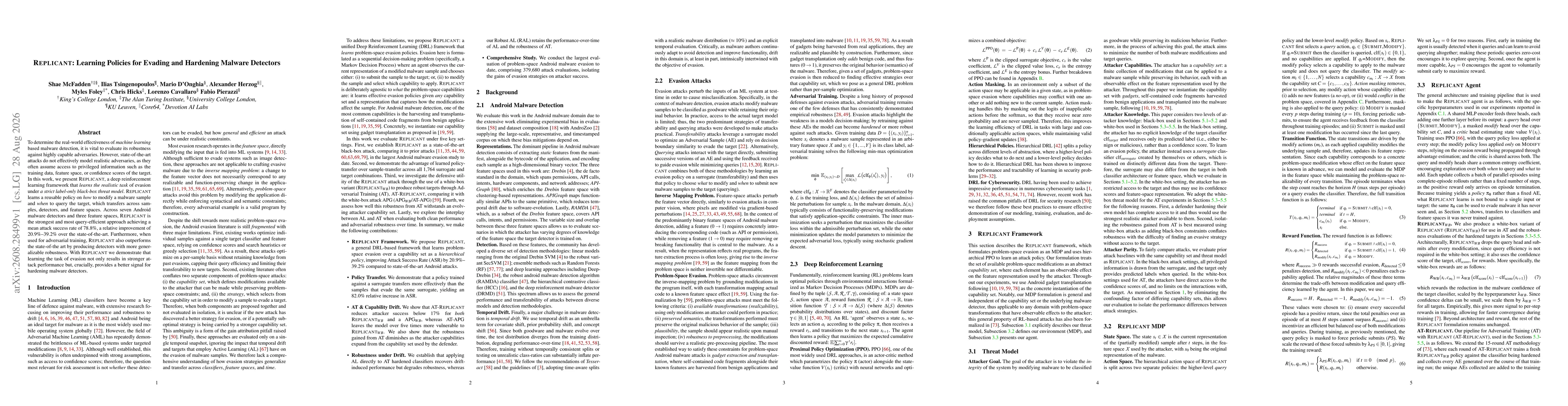 Thumbnail for REPLICANT: Learning Policies for Evading and Hardening Malware Detectors
