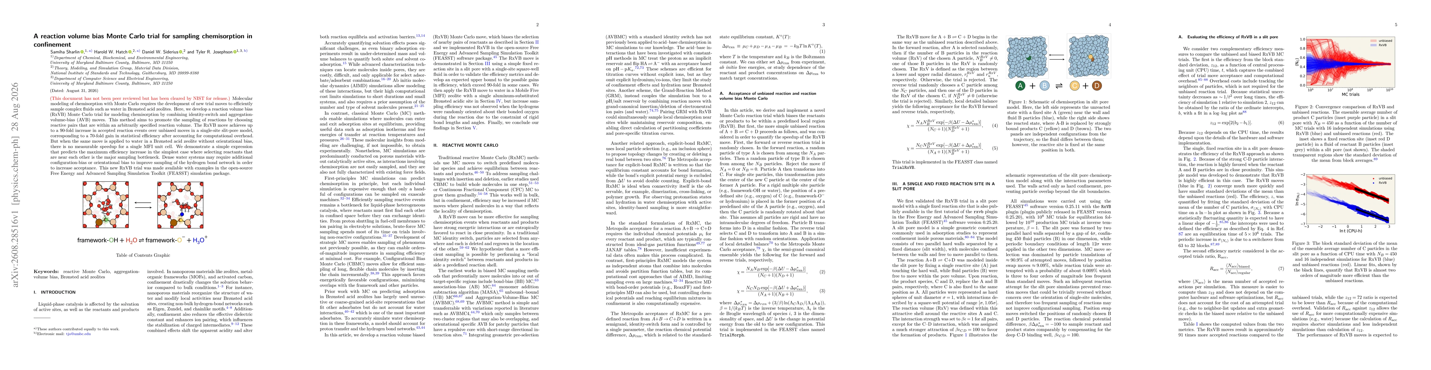 Thumbnail for A reaction volume bias Monte Carlo trial for sampling chemisorption in confinement
