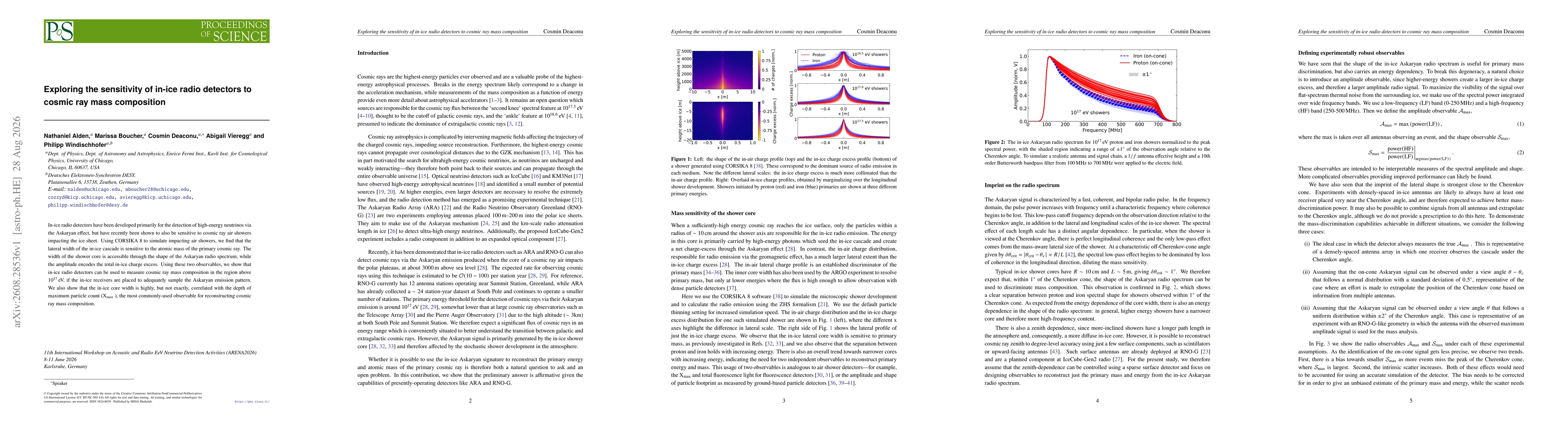 Thumbnail for Exploring the sensitivity of in-ice radio detectors to cosmic ray mass composition