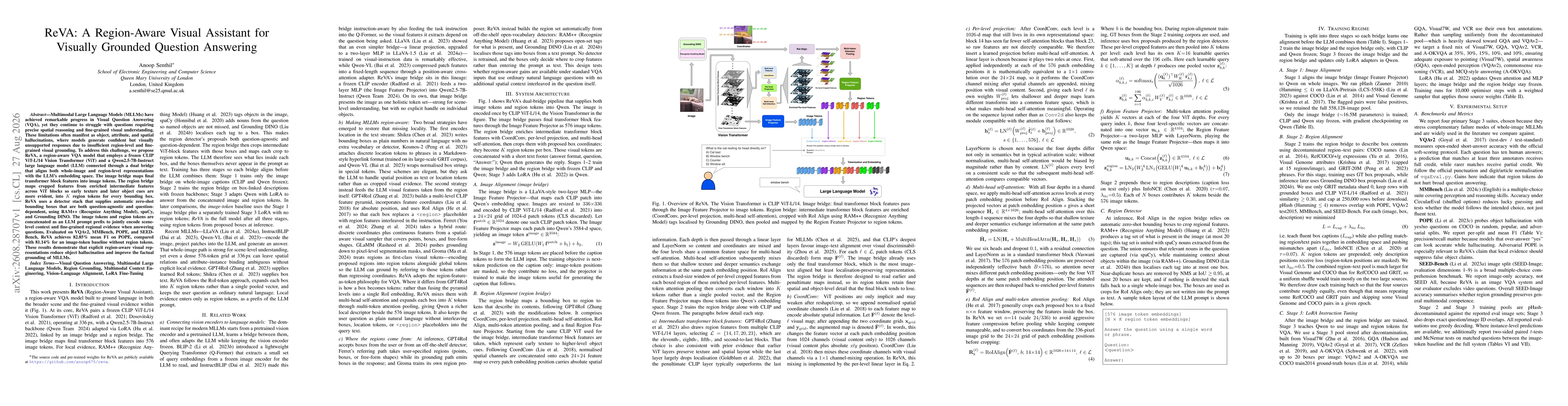 Thumbnail for ReVA: A Region-Aware Visual Assistant for Visually Grounded Question Answering