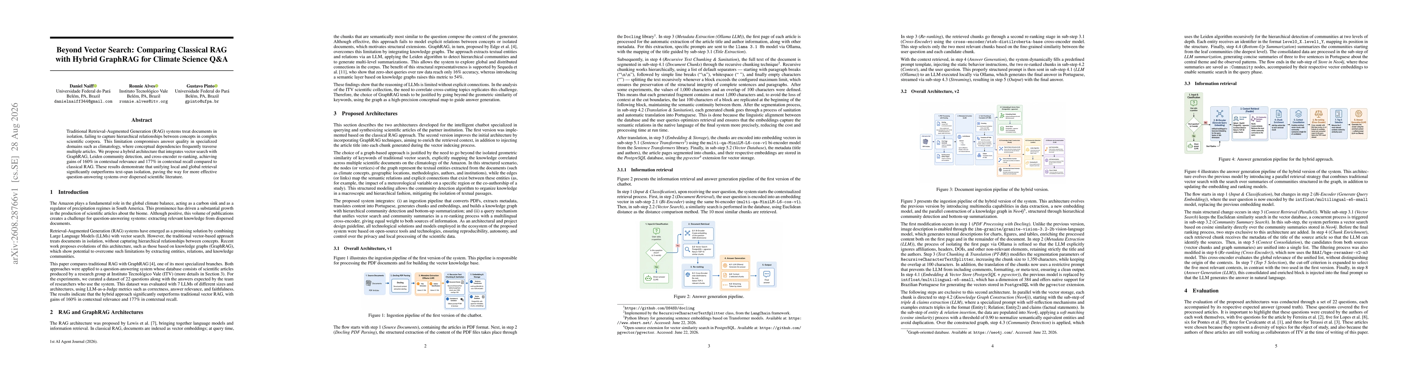 Thumbnail for Beyond Vector Search: Comparing Classical RAG with Hybrid GraphRAG for Climate Science Q\&A