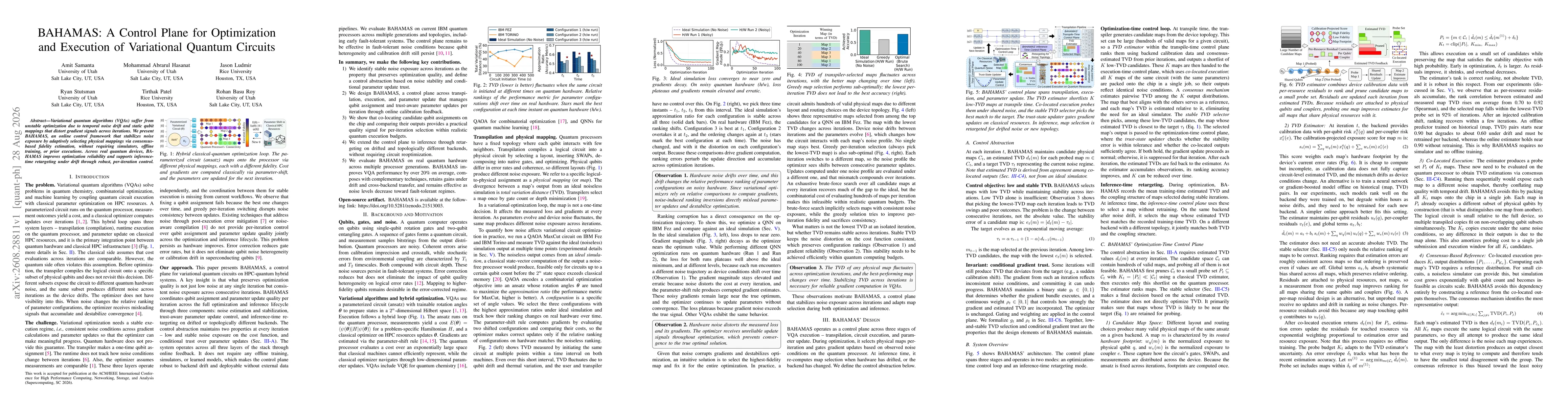 Thumbnail for BAHAMAS: A Control Plane for Optimization and Execution of Variational Quantum Circuits
