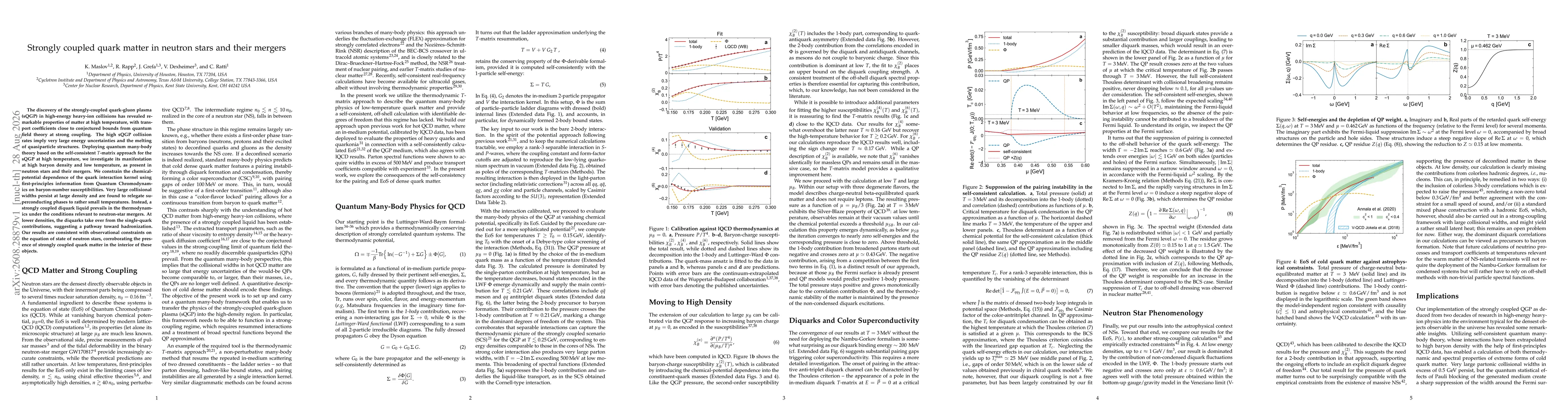 Thumbnail for Strongly coupled quark matter in neutron stars and their mergers