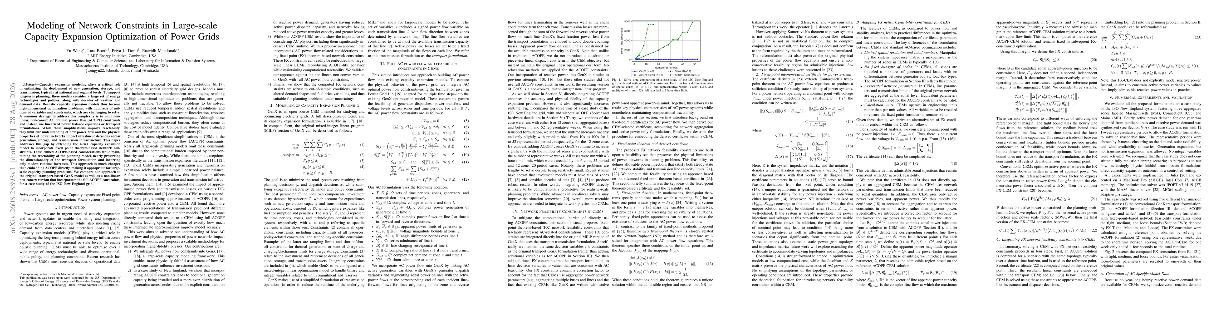 Thumbnail for Modeling of Network Constraints in Large-scale Capacity Expansion Optimization of Power Grids