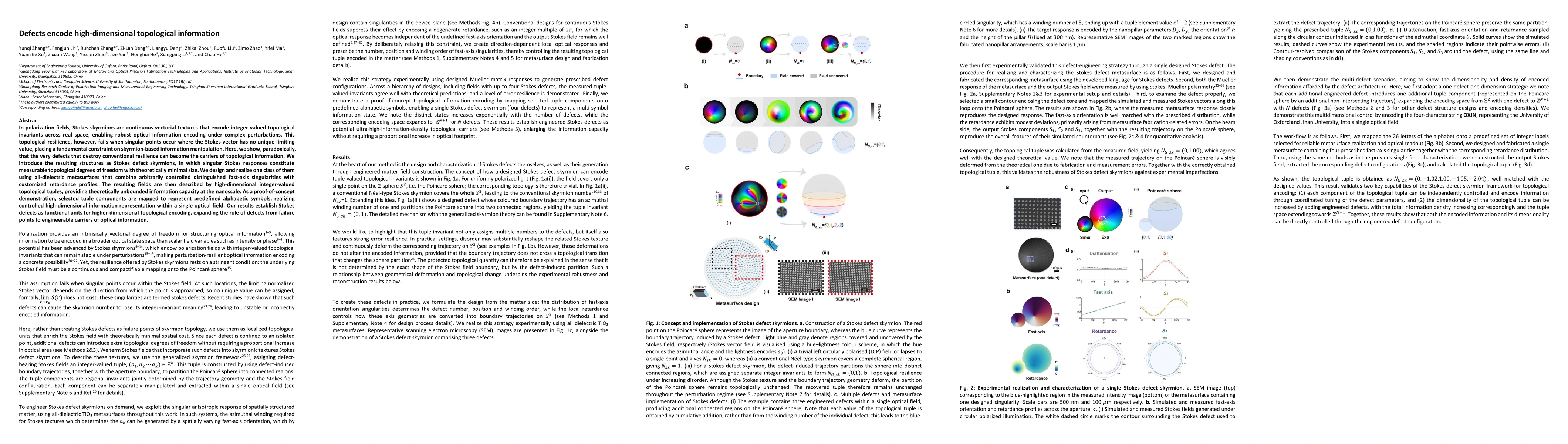 Thumbnail for Defects encode high-dimensional topological information