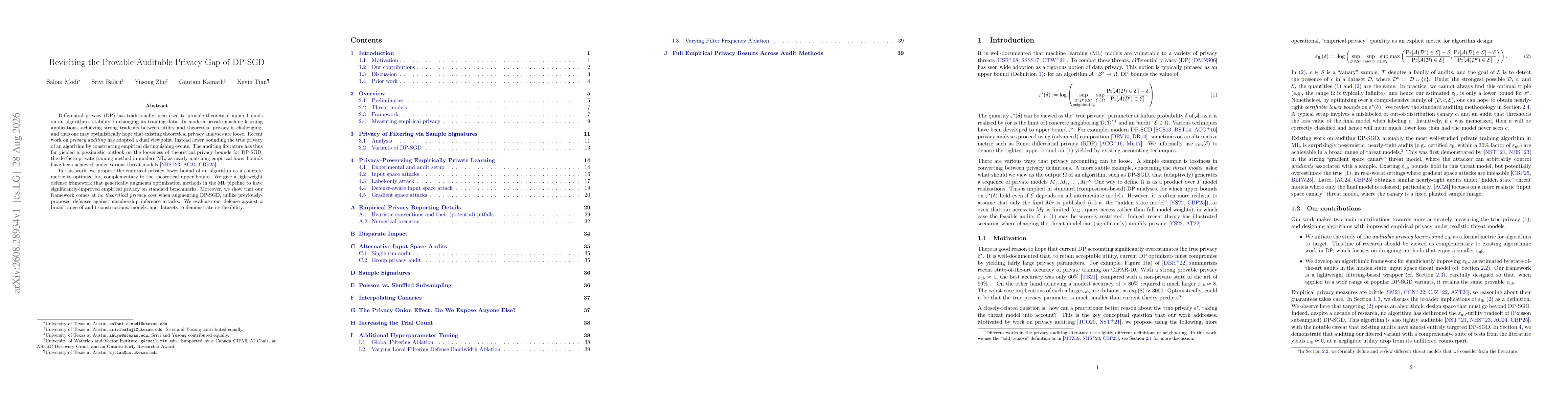 Thumbnail for Revisiting the Provable-Auditable Privacy Gap of DP-SGD