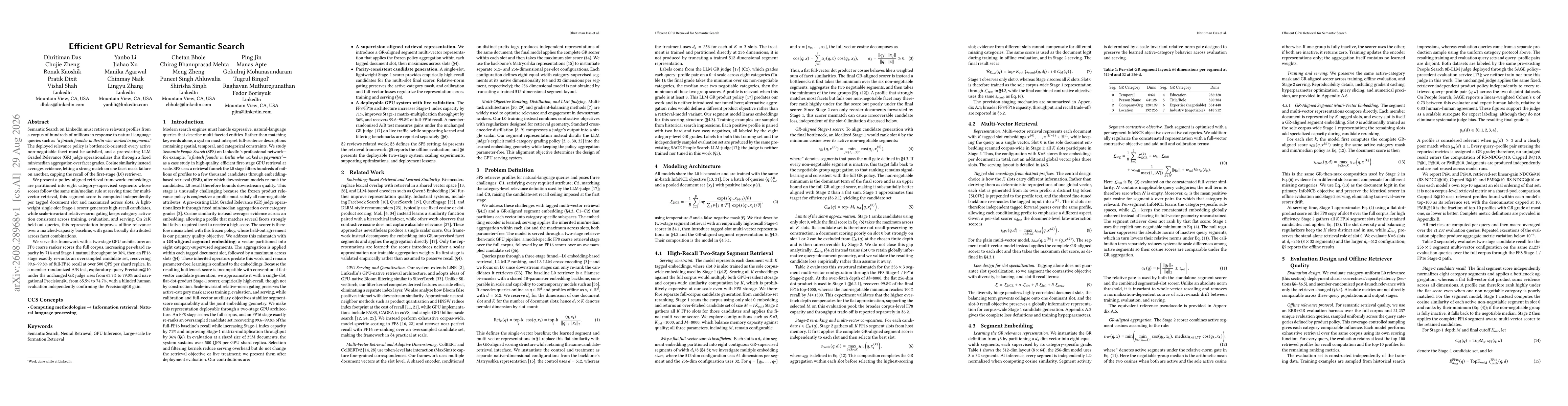 Thumbnail for Efficient GPU Retrieval for Semantic Search