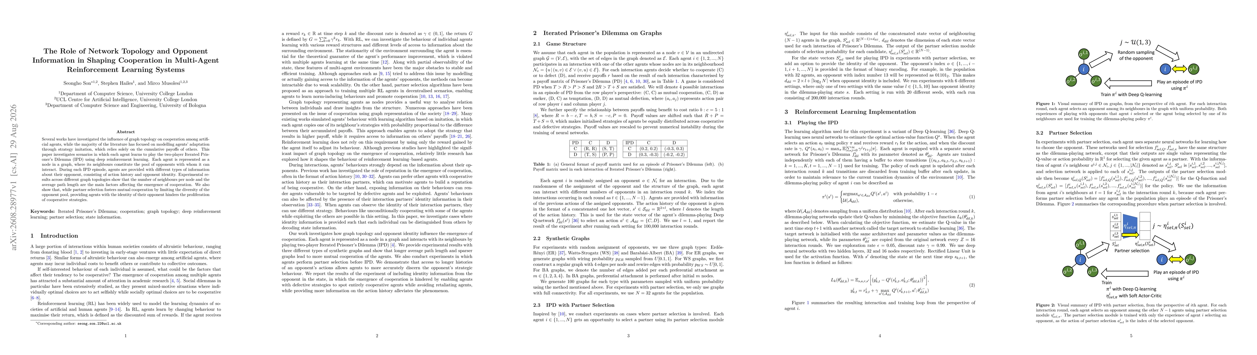 Thumbnail for The Role of Network Topology and Opponent Information in Shaping Cooperation in Multi-Agent Reinforcement Learning Systems