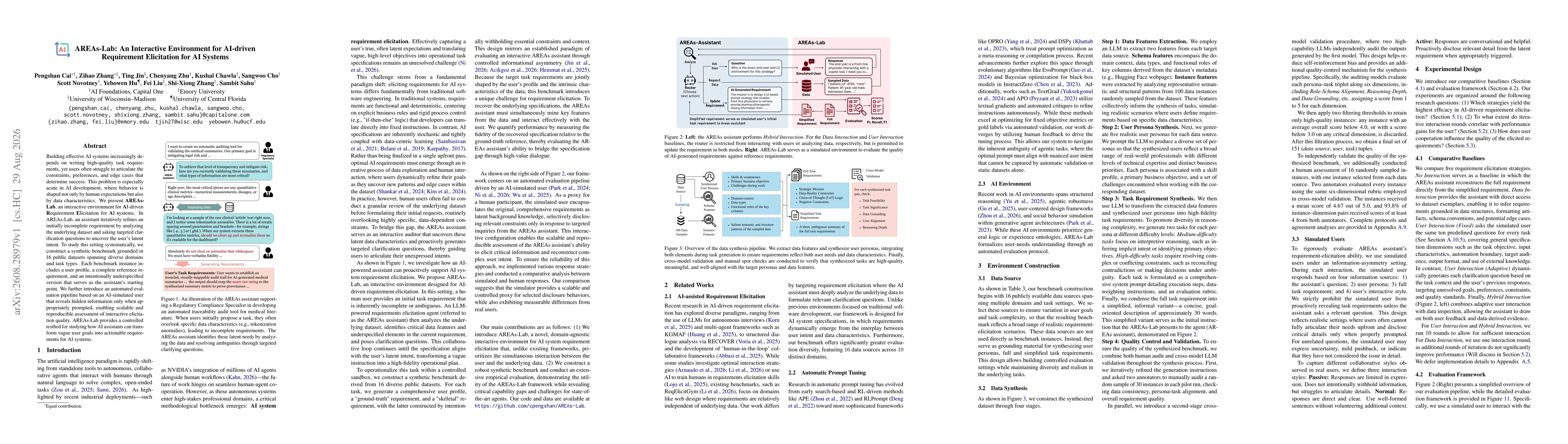 Thumbnail for AREAs-Lab: An Interactive Environment for AI-driven Requirement Elicitation for AI Systems