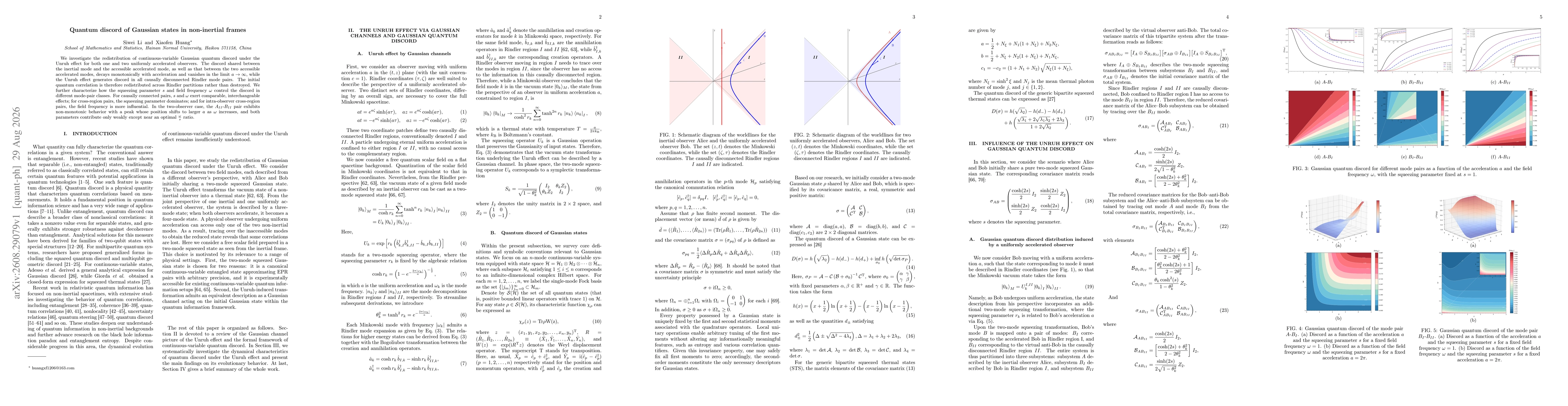 Thumbnail for Quantum discord of Gaussian states in non-inertial frames