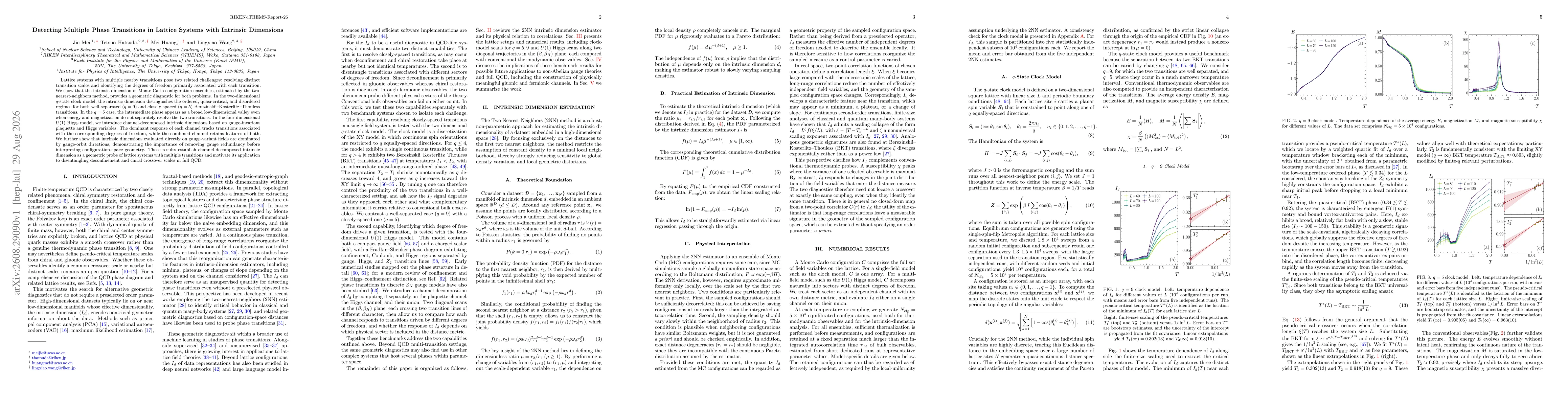 Thumbnail for Detecting Multiple Phase Transitions in Lattice Systems with Intrinsic Dimensions